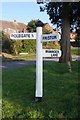 Old Direction Sign - Signpost by Jevington Road, Wannock