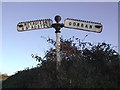 Old Direction Sign - Signpost east of St Ewe