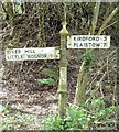 Direction Sign ? Signpost near Montpelier Farm on Riverhill Lane