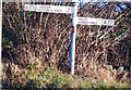 Direction Sign - Signpost on the A371, St Cuthbert Out parish