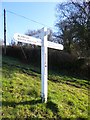 Old Direction Sign - Signpost by the B3137, Oxham Cross