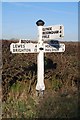 Old Direction Sign - Signpost by the B2124, Laughton Road