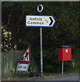 Old Direction Sign - Signpost by the B2150, Hambledon Road, Denmead parish