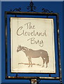 Sign for the Cleveland Bay public house, Redcar