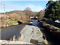 The new bridge from the old bridge at Llanfair Talhaearn