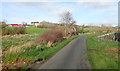 Farm house and buildings on drumlin slope above Waddells Lock