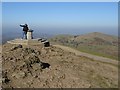 SO7645 : A selfie on top of the Malvern Hills by Philip Halling