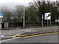 One-way signs alongside Broadway, Treforest