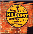 Old circular AA Sign on the A1065 in Hilborough