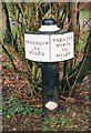 Old milemarker north of Limekiln Bridge, Stoke on Trent