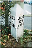 SD4412 : Old milemarker by the Leeds & Liverpool Canal, Burscough by Milestone Society