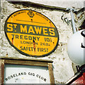 Old AA Sign on Kings Road, St Mawes