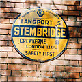 Old circular AA Sign on New Cross Hill in Stembridge