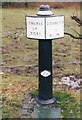 Replica milemarker by the Caldon Canal,  Stoke-on-Trent