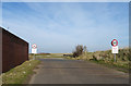 Former level crossing on the road towards South Gare