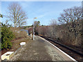 The platform at Invershin station