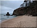 South-western end of Blackpool Sands beach