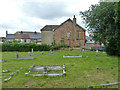 Little Thurrock churchyard and house on Lawns Place