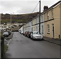 Car-lined street in Pentrebach