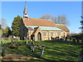 The Church of St Oswald and part of its burial ground in Strubby