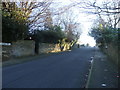 Looking up Lister Lane from Lodore Road