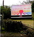 Sky Mobile advert alongside the A473 Broadway, Treforest