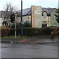 Table Table pub & restaurant name sign on a Cwmbran corner