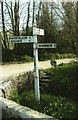 Old Direction Sign - Signpost near Ruthern Bridge, Ruthernbridge