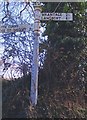 Old Direction Sign - Signpost by Knapp Road, Lower Knapp