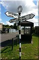 Old Direction Sign - Signpost by Wield Road, Medstead