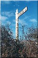 Old Direction Sign - Signpost near Penhale, Duloe parish