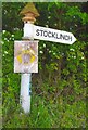 Old Direction Sign - Signpost by Whitefield Lane, Stocklinch parish