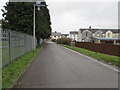 Side road past the edge of a small park, Troedyrhiw