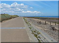 NZ6124 : England Coast Path along Redcar Promenade by Mat Fascione