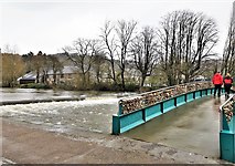 SK2268 : River Wye at Bakewell by Chris Morgan