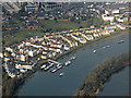 Chiswick and the River Thames from the air