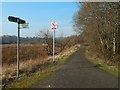 NS3976 : Closed footpath by Lairich Rig