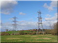 Electricity pylons near Woodside Farm