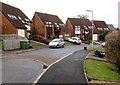 Houses at the northeast end of Five Locks Close, Cwmbran