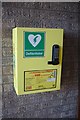 Defibrillator at the Village Hall