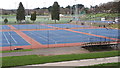 Coloured netball courts, Southampton Sports Centre