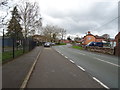 Road beside the school, Myddle