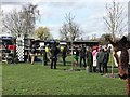 TF9228 : Pre-race in the parade ring at Fakenham Racecourse by Richard Humphrey