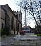 SJ5128 : War Memorial, Church of St Peter and St Paul, Wem  by JThomas