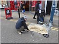 Sand artist in Woolwich