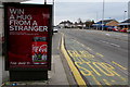 ST3090 : Zero sugar Coca-Cola advert on a Malpas Road bus shelter, Newport by Jaggery