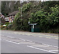 Bus stop and shelter on the north side of Caerphilly Road, Bassaleg