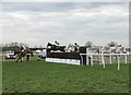 TL2072 : The open ditch at Huntingdon Racecourse by Richard Humphrey