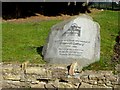NZ1158 : Memorial stone, Chopwell by Oliver Dixon