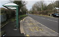 SN9803 : Aberdare College bus stop and shelter by Jaggery